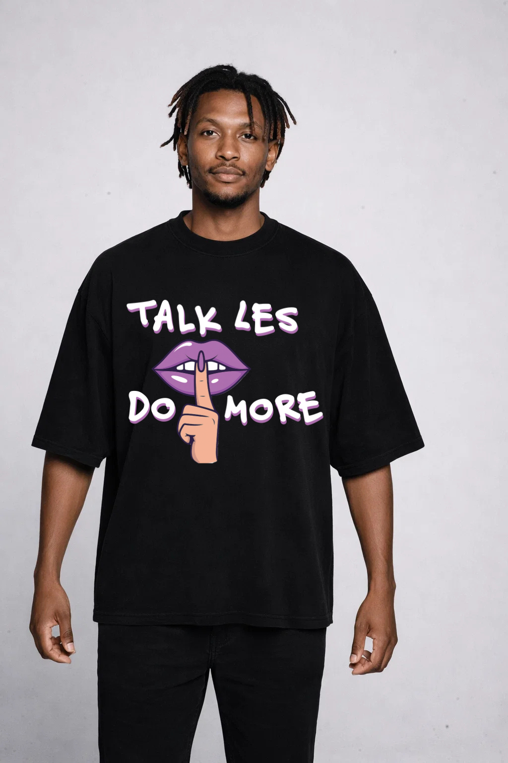 More Doing - Oversized Drop-Shoulder T-shirt