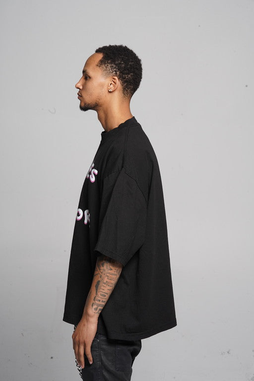 More Action - Oversized Drop-Shoulder T-shirt