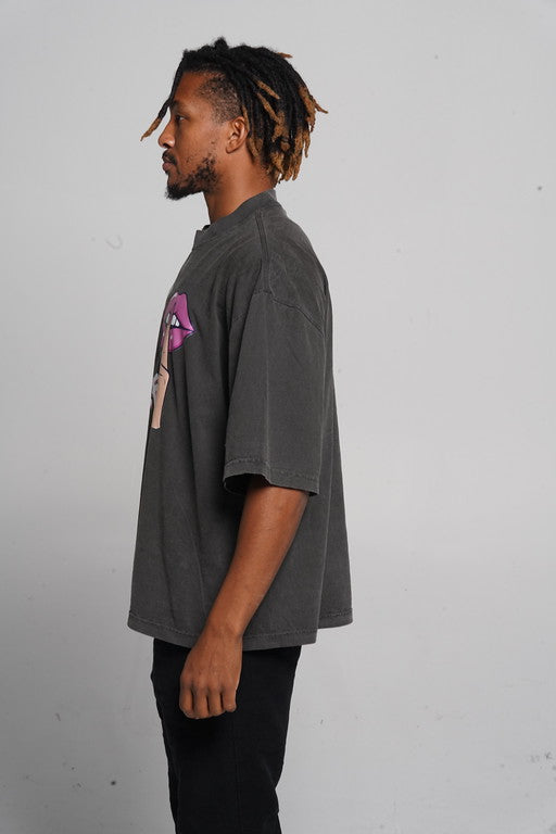 More Action - Oversized Drop-Shoulder T-shirt